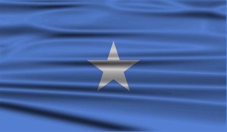 Flag of Somalia with old texture. Vector illustrationのイラスト素材
