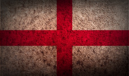 Flag of England with old texture.  illustrationの写真素材