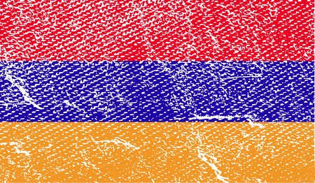 Flag of  with old texture.  illustrationの写真素材