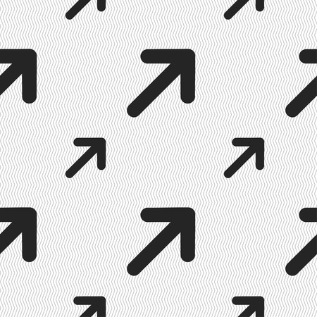 Arrow Expand Full screen Scale icon sign. Seamless pattern with geometric texture. Vector illustrationのイラスト素材