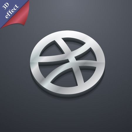 Basketball  icon symbol. 3D style. Trendy, modern design with space for your text Vector illustrationのイラスト素材