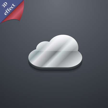 Cloud  icon symbol. 3D style. Trendy, modern design with space for your text Vector illustrationのイラスト素材