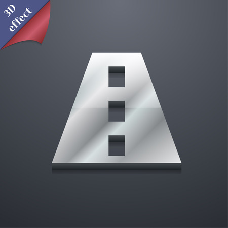Road  icon symbol. 3D style. Trendy, modern design with space for your text Vector illustrationのイラスト素材