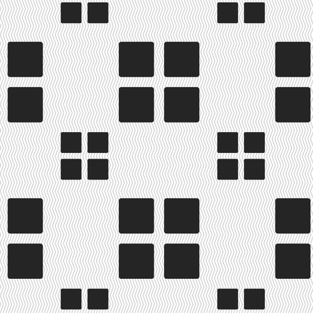 List menu, Content view options icon sign. Seamless pattern with geometric texture. Vector illustrationのイラスト素材