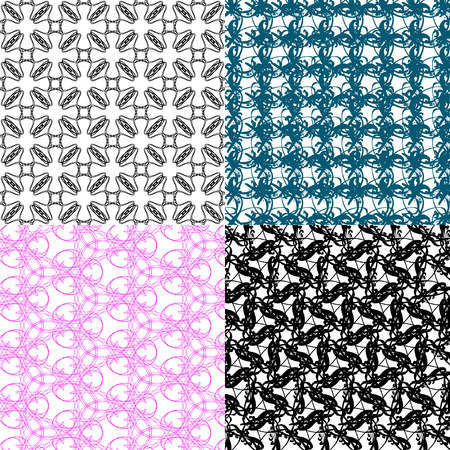 Set of  geometric pattern in op art design.  illustration artの写真素材