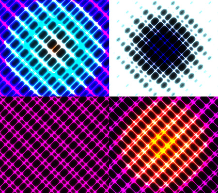 Set of dark abstract spectrum background lines.  illustrationの写真素材