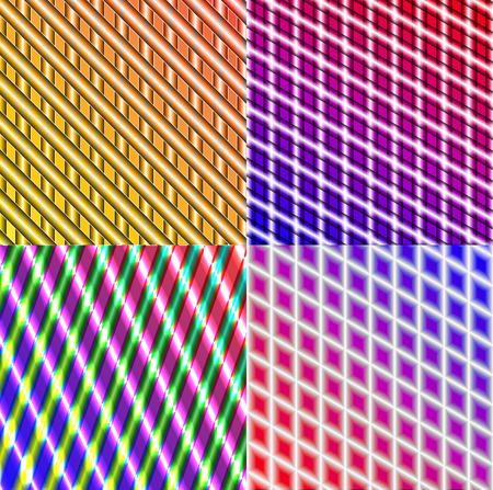 Set of dark abstract spectrum background lines.  illustrationの写真素材