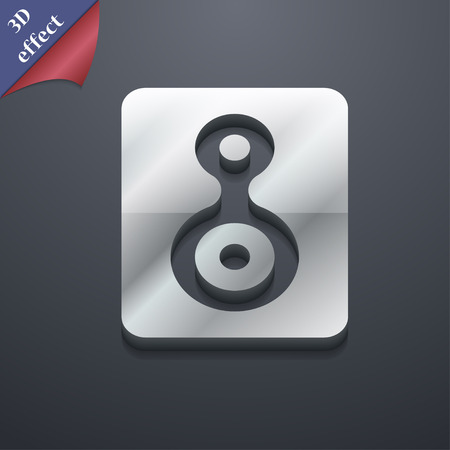 Video Tape  icon symbol. 3D style. Trendy, modern design with space for your text Vector illustrationのイラスト素材