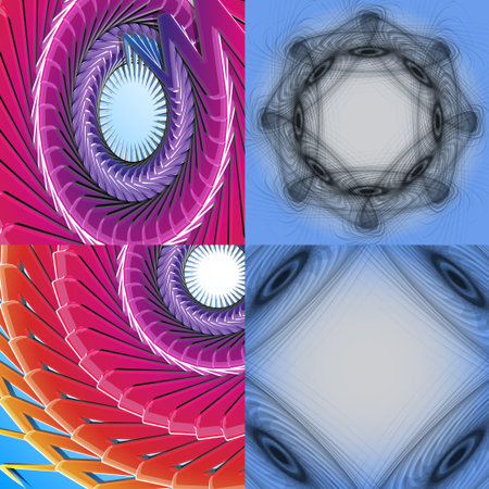 Set of colorful rainbow abstract background.  illustration