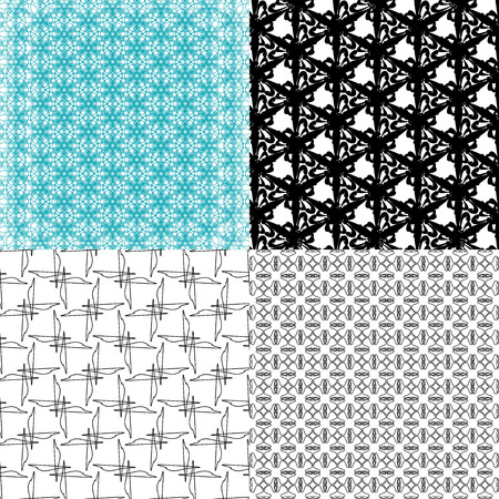 Set of  pattern. Modern stylish texture. Repeating abstract background.  illustrationの写真素材