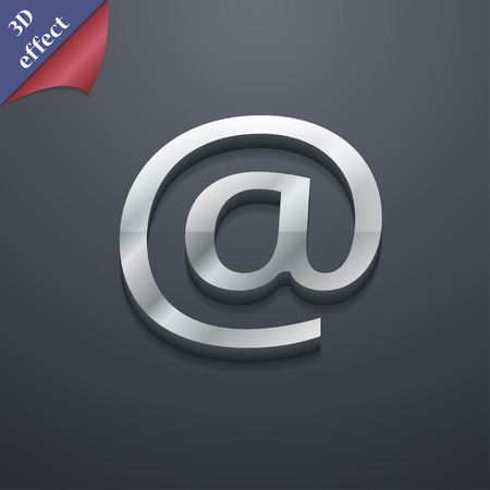 E-Mail  icon symbol. 3D style. Trendy, modern design with space for your text Vector illustrationのイラスト素材