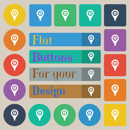 Map pointer, GPS locationのイラスト素材