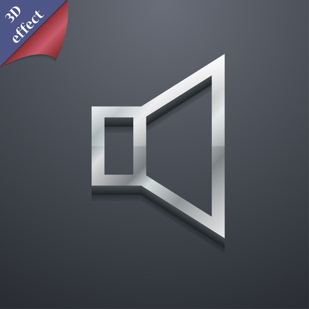 volume, sound  icon symbol. 3D style. Trendy, modern design with space for your text Vector illustrationのイラスト素材