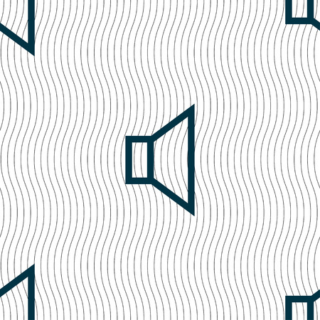 volume, sound  icon sign. Seamless pattern with geometric texture. Vector illustrationのイラスト素材