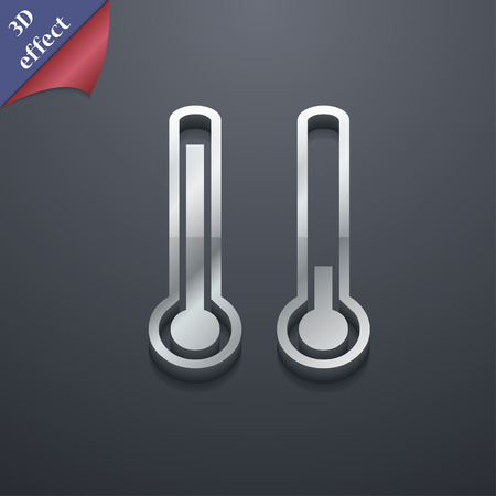 thermometer temperature icon symbol. 3D style. Trendy, modern design with space for your text Vector illustrationのイラスト素材