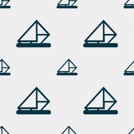 letter, envelope, mail icon sign. Seamless pattern with geometric texture. Vector illustrationのイラスト素材