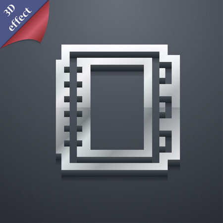 Book icon symbol. 3D style. Trendy, modern design with space for your text Vector illustrationのイラスト素材
