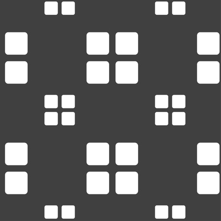 List menu, Content view options icon sign. Seamless pattern on a gray background. Vector illustrationのイラスト素材
