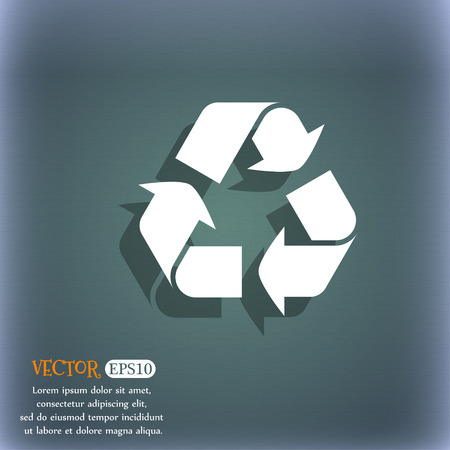 processing icon symbol on the blue-green abstract background with shadow and spaceのイラスト素材