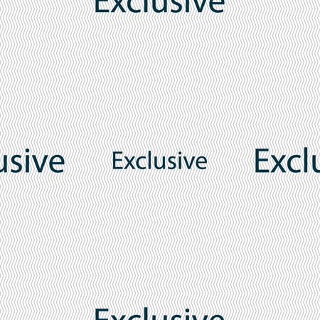 Exclusive sign icon. Special offer symbol. Seamless abstract background with geometric shapes. Vector illustrationのイラスト素材