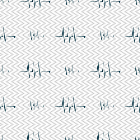 Map pointer icon sign. Seamless abstract background with geometric shapes. Vector illustrationのイラスト素材