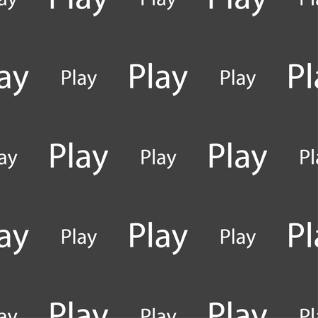 Play sign icon. symbol. Seamless pattern on a gray background. Vector illustrationのイラスト素材