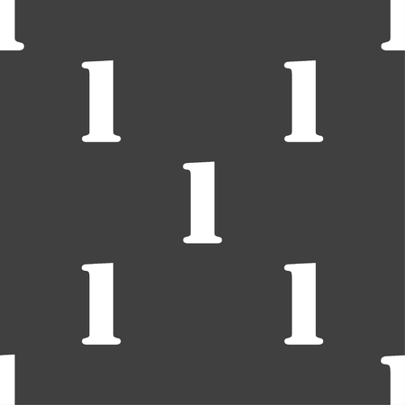 First place award sign. Winner symbol. Step one. Seamless pattern on a gray background. Vector illustrationのイラスト素材