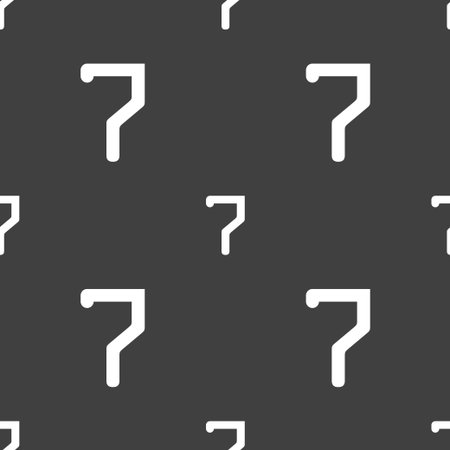 number seven icon sign. Seamless pattern on a gray background. Vector illustrationのイラスト素材
