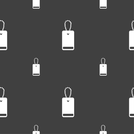 army chains icon sign. Seamless pattern on a gray background. Vector illustrationのイラスト素材