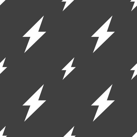 Photo flash icon sign. Seamless pattern on a gray background. Vector illustration