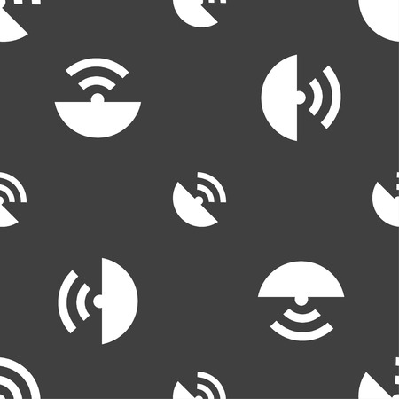 GPS icon. Flat modern. Seamless pattern on a gray background. Vector illustrationのイラスト素材