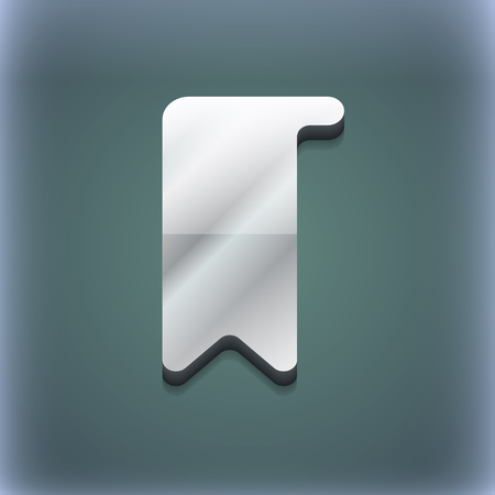 bookmark icon symbol. 3D style. Trendy, modern design with space for your text illustration. Raster versionの写真素材