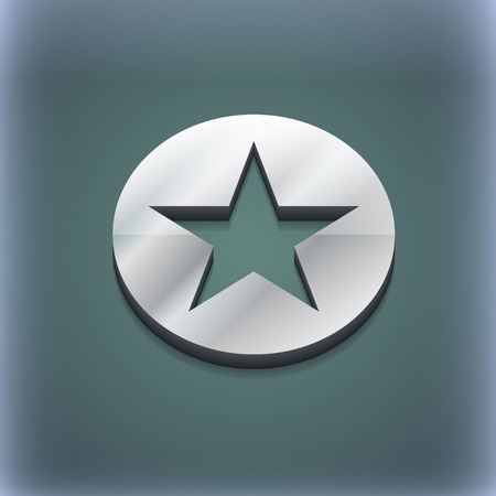 Star, Favorite Star, Favorite icon symbol. 3D style. Trendy, modern design with space for your text illustration. Raster versionの写真素材