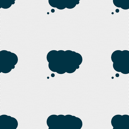 Cloud sign icon. Data storage symbol. Seamless abstract background with geometric shapes. illustrationの写真素材