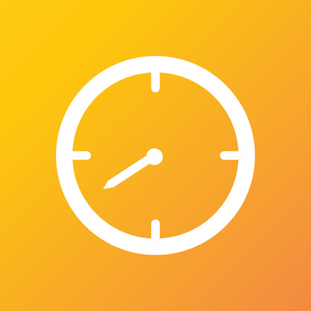 Timer icon symbol Flat modern web design with long shadow and space for your text. illustrationの写真素材