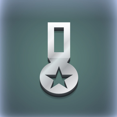 Award, Medal of Honor icon symbol. 3D style. Trendy, modern design with space for your text illustration. Raster versionの写真素材