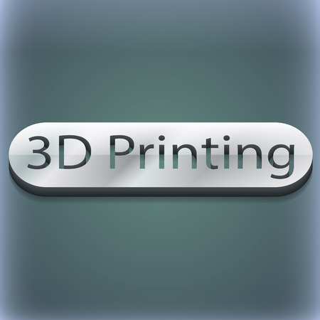 3d Printing icon symbol. 3D style. Trendy, modern design with space for your text illustration. Raster versionの写真素材