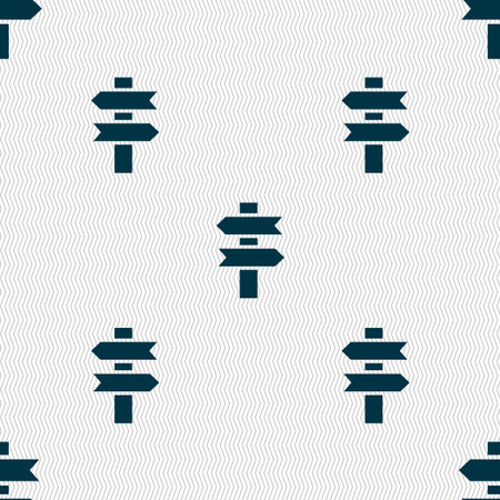 line directs icon sign. Seamless pattern with geometric texture. Vector illustrationのイラスト素材