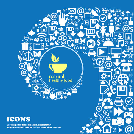 healthy food conceptのイラスト素材