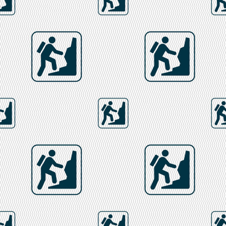 rock climbingのイラスト素材