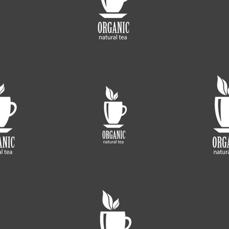 Organic natural teaのイラスト素材