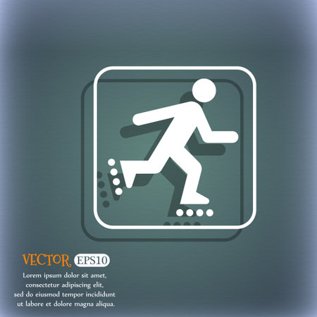 roller skatingのイラスト素材