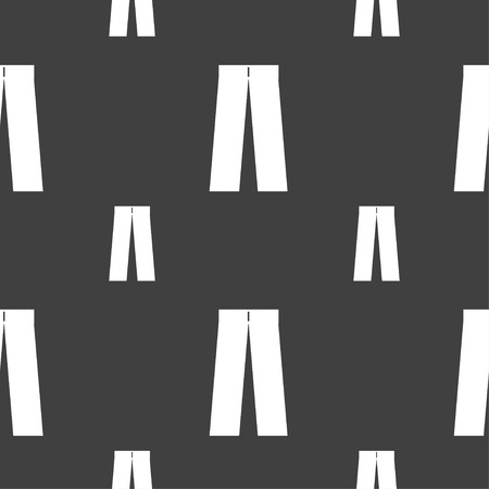Pants icon sign. Seamless pattern on a gray background. Vector illustrationのイラスト素材