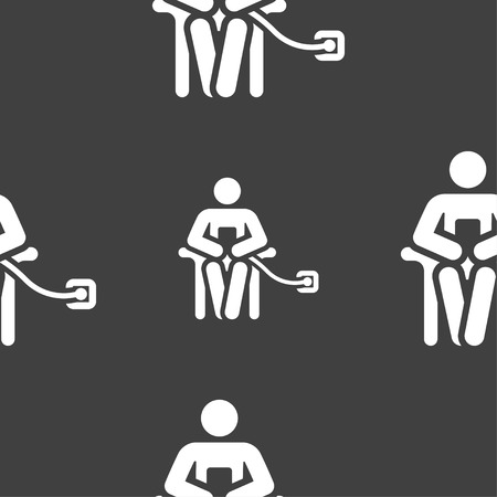 Colorful Icons and signs in the form of a button or symbol for your design. Vector illustrationのイラスト素材