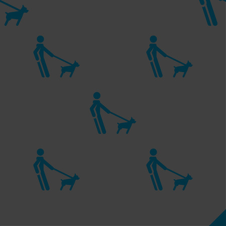 Black human icons or symbol on dark background for your design vector pattern.のイラスト素材