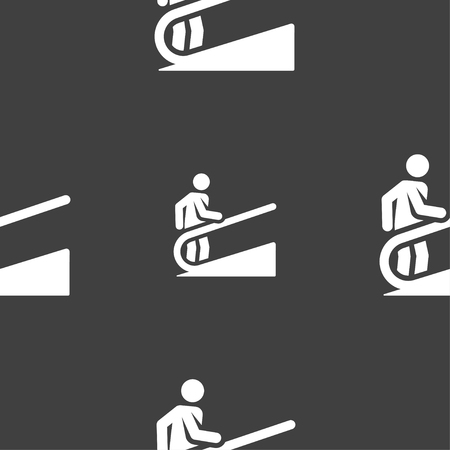 Black and white human icons or symbol for your design vector pattern.のイラスト素材