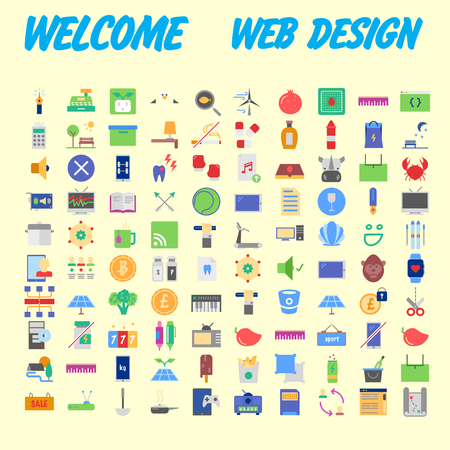 Set vector line icons in flat design with elements for mobile concepts and web apps. Collection modern infographic logo and pictogram. Vector illustrationのイラスト素材