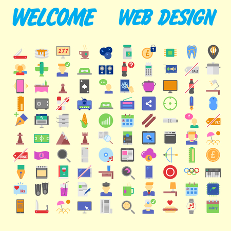 Trendy flat line icon pack for designers and developers. Icons for social media, social network, communication, digital marketing, for websites and mobile websites and apps. Vector illustrationのイラスト素材