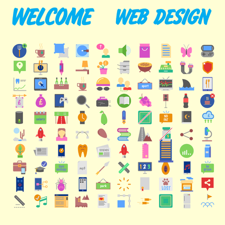 Trendy flat line icon pack for designers and developers. Icons for social media, social network, communication, digital marketing, for websites and mobile websites and apps. Vector illustrationのイラスト素材