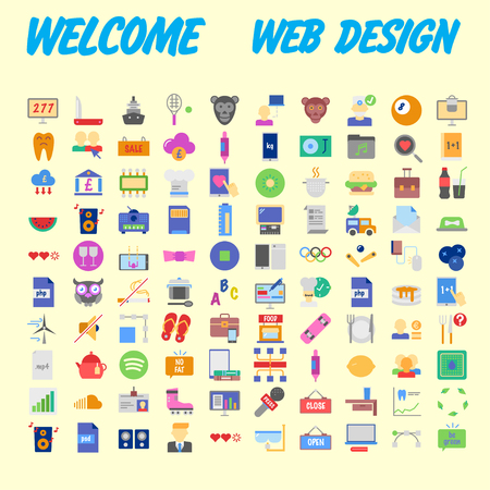 Cartoon colorful fluffy balls characters. Vector furry emoji set. Isolated icons on the background. Vector illustrationのイラスト素材